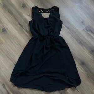 by & by Elegant Black High Low Dress